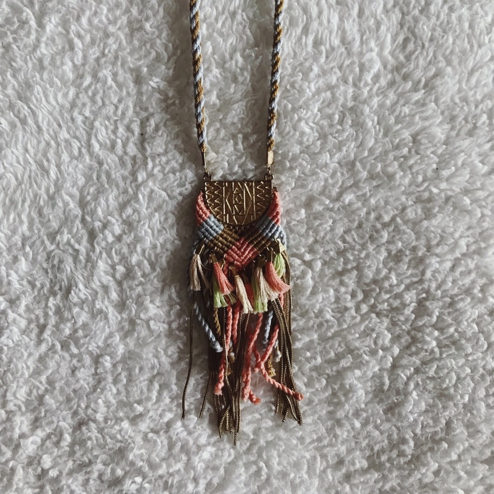 Multicolored Boho Statement Necklace